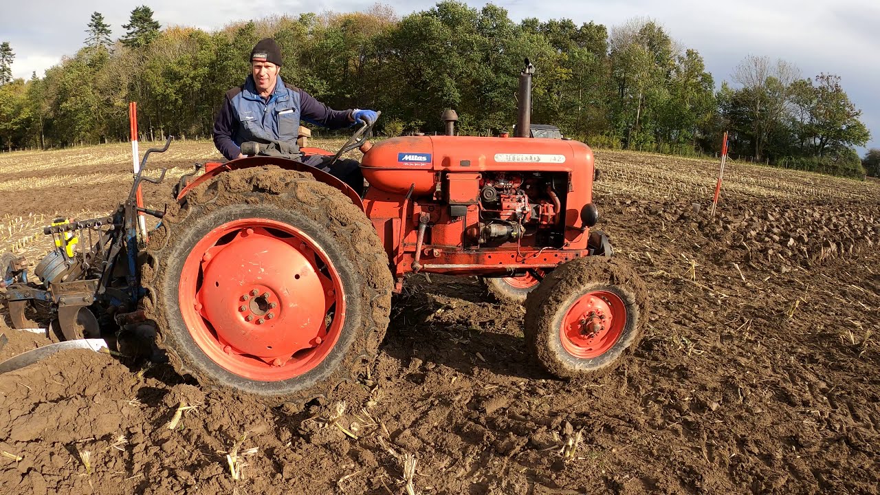 1965 Nuffield 10/42 2.8 Litre 3-Cyl Diesel Tractor (42 HP) with Ransomes Plough