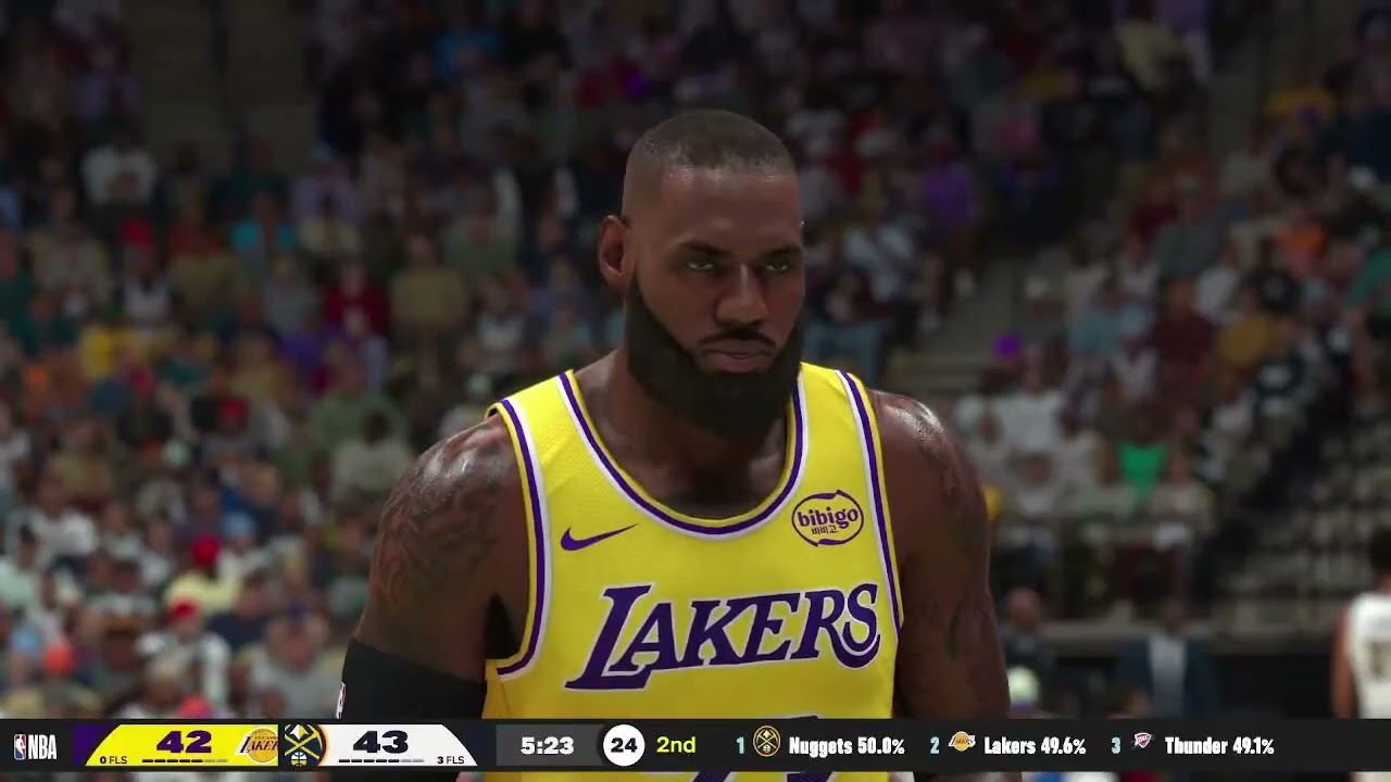 LAKERS VS NUGGETS Q2 HIGHLIGHTS || NBA2K26 SIMULATION || JAN 20 2025