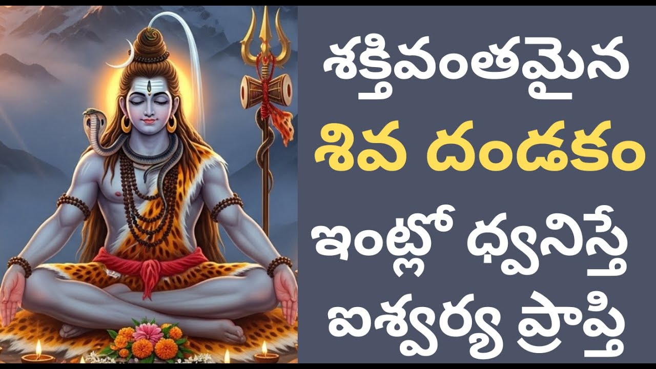 Listen Daily Shiva Dandakam | Removes Negativity | Divine Shiva Stotram dandakam#shiva 