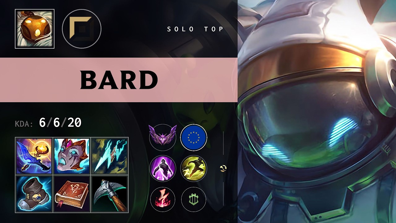 Bard Top vs Cassiopeia - EUW Master Patch 26.13
