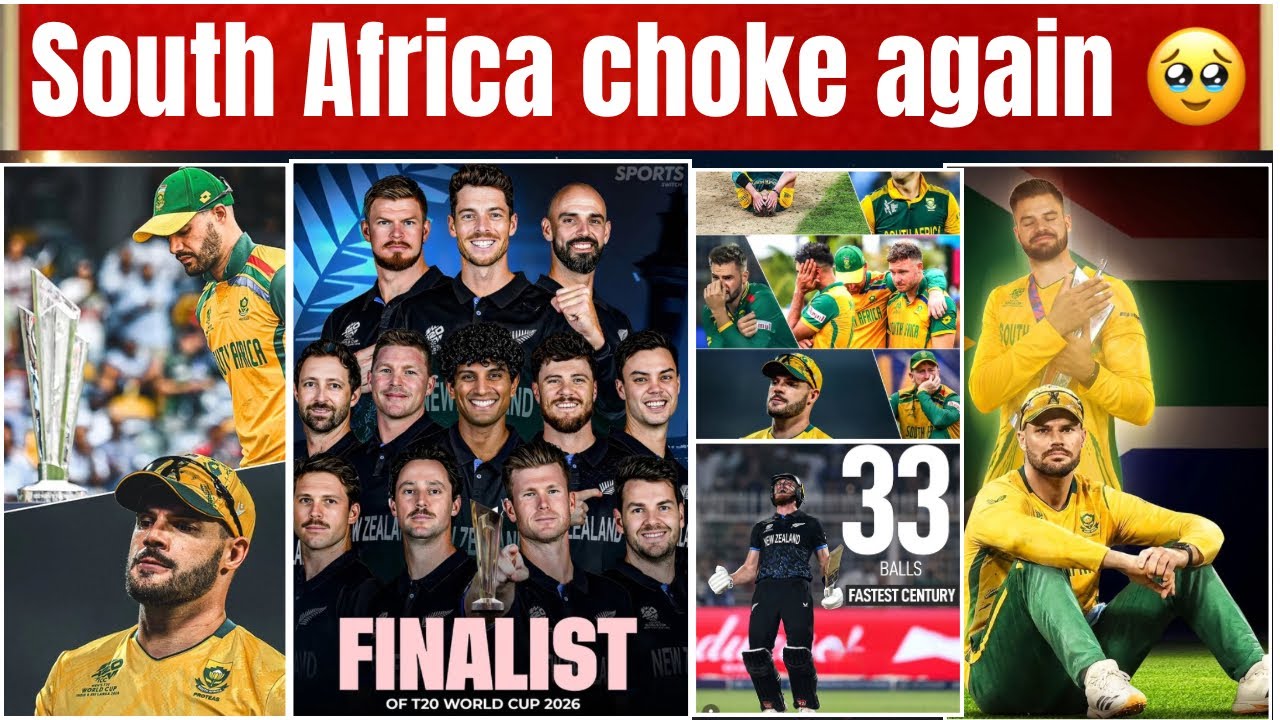 NZ Beat SA 🔥 T20 World Cup 2026 Semi Final| Finn Allen 💯 | NZ Storm Into Final 🔥 