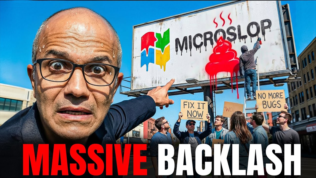 MicroSLOP Explodes Online — Millions Mock Windows 11 as Microsoft's BIGGEST Failure Ever!