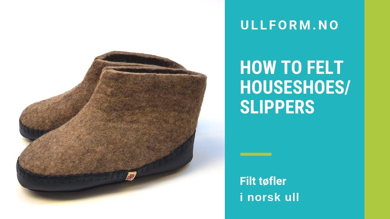 How to make slippers using carded fleece wool