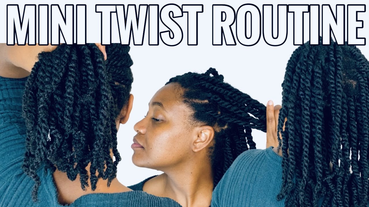 MINI TWISTS re-twisting routine for LENGTH RETENTION
