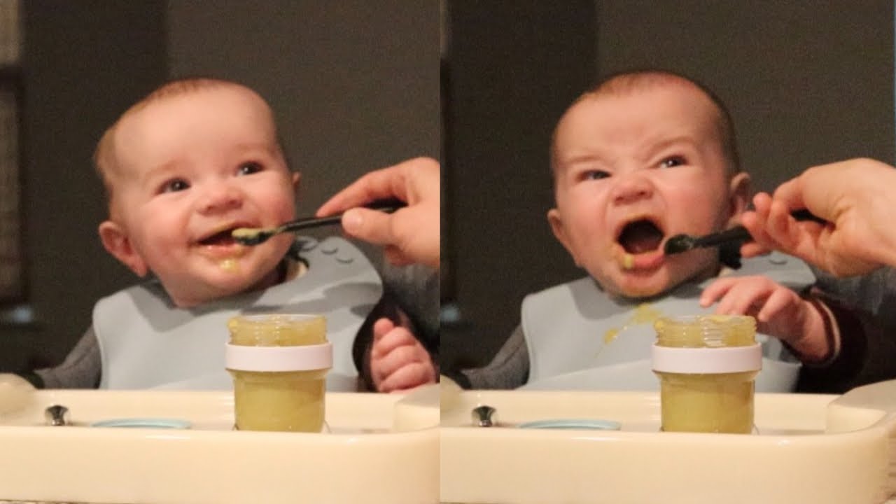 BABY’S FIRST TIME EATING FOOD | HILARIOUS REACTION!