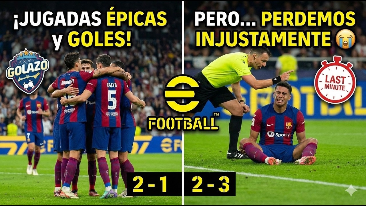 PURO TIKI TAKA, GOLAZOS… Y DERROTA INJUSTA 😡⚽| eFootball