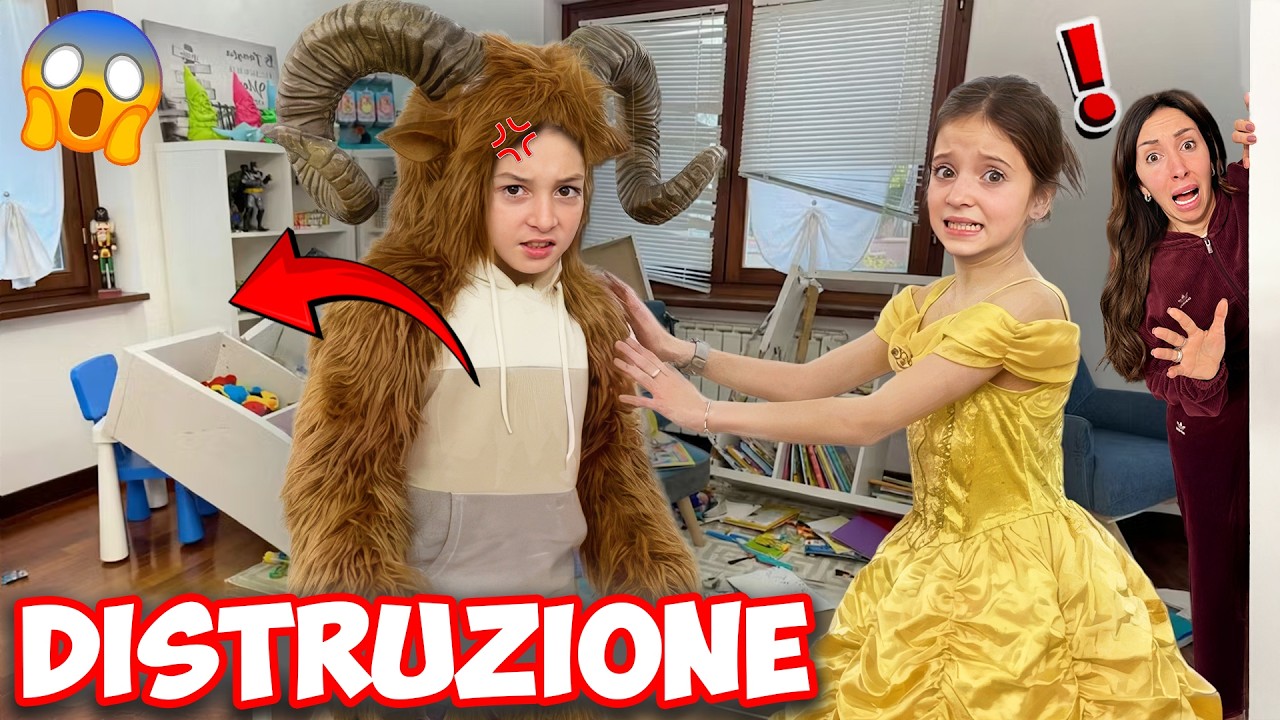 LA MIA CASA E' STATA DISTRUTTA DALLA BESTIA , LA BELLA CERCA DI FERMARLO !
