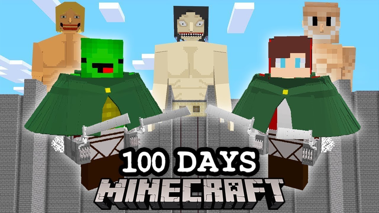 I Survived 100 Days Of Attack On Titan