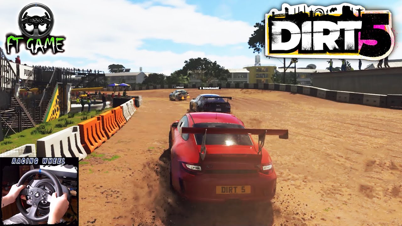 DIRT 5 Porsche 911 RGT | Career Gameplay P16 | Thrustmaster Wheel Cam