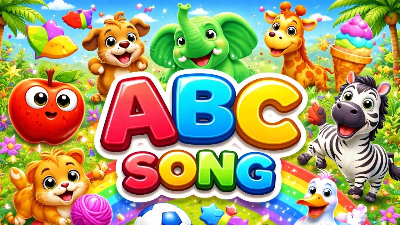 ABC 3D Colorful Song | Fun & Funny Alphabet Rhyme for Kids