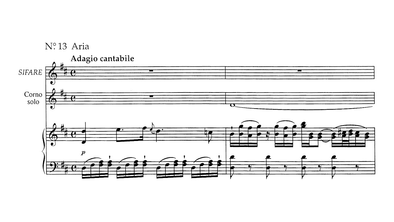 [Score] Mozart - Aria 