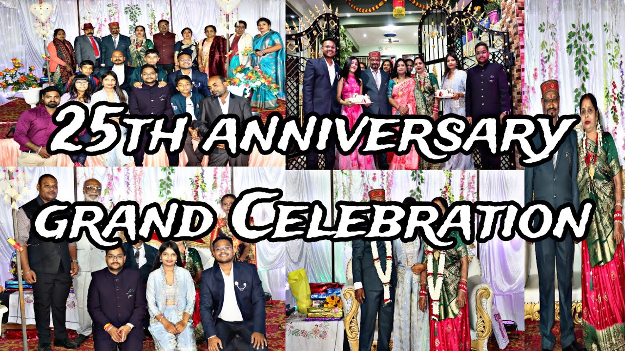 25th marriage anniversary grand Celebration 🎉🥳💗