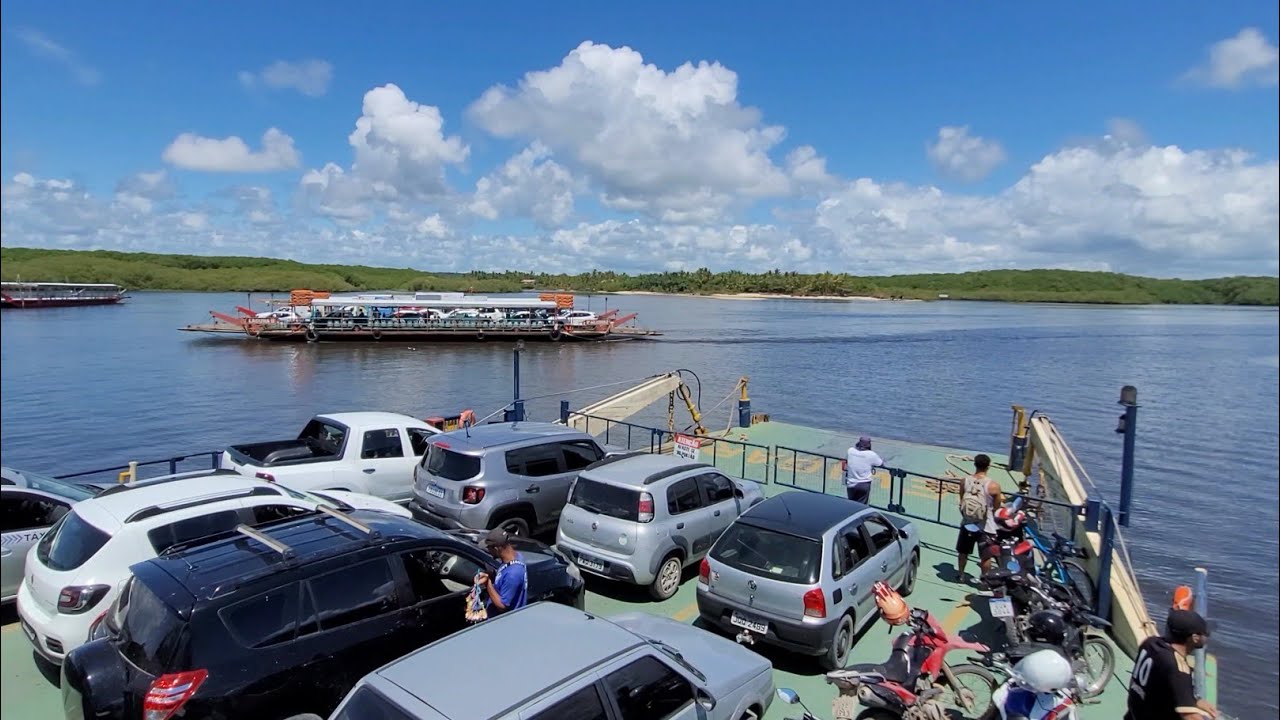 Travessia de Balsa - Arraial d'Ajuda a Porto Seguro, Bahia [ 4K ]