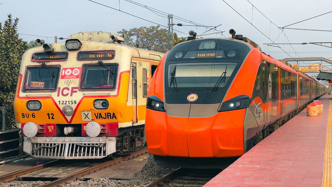 🔥Mega Rail Action! Different model EMU locals and Sleeper Vande Bharat Express!