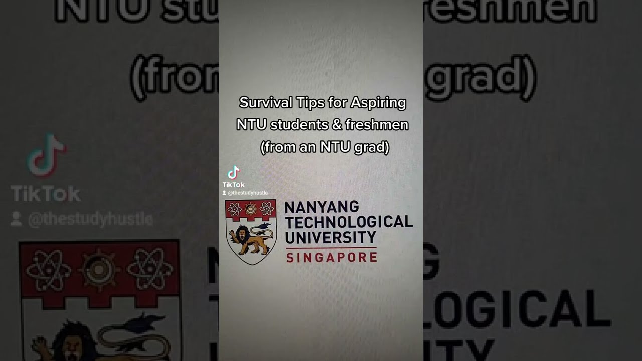 Survival Tips for New NTU Students (Study in Singapore)