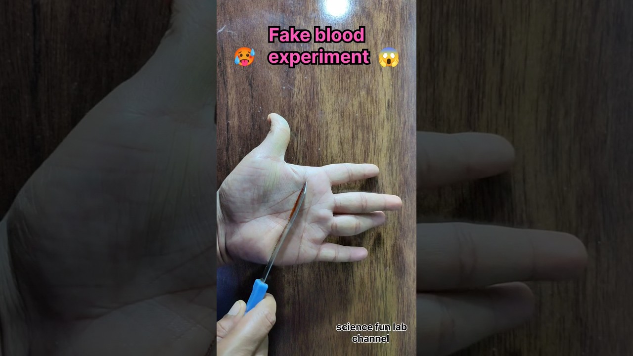 fake blood experiment #shorts