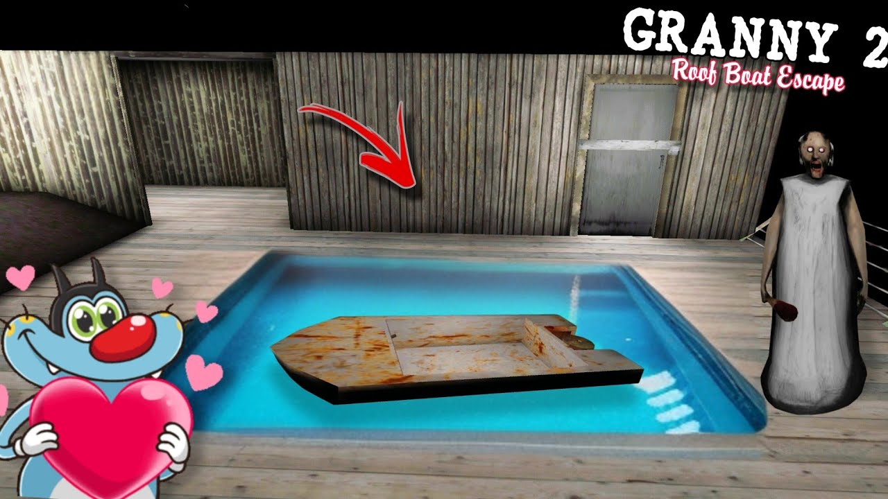 😳 Boat on The Roof in Granny Chapter Two New Update With Oggy and Jack