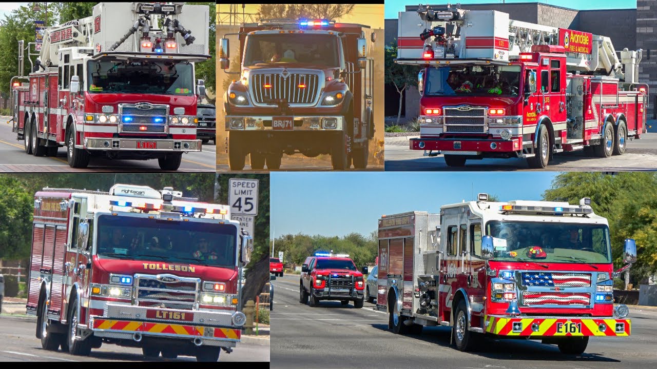 Tolleson Fire & Avondale Fire Response Compilation
