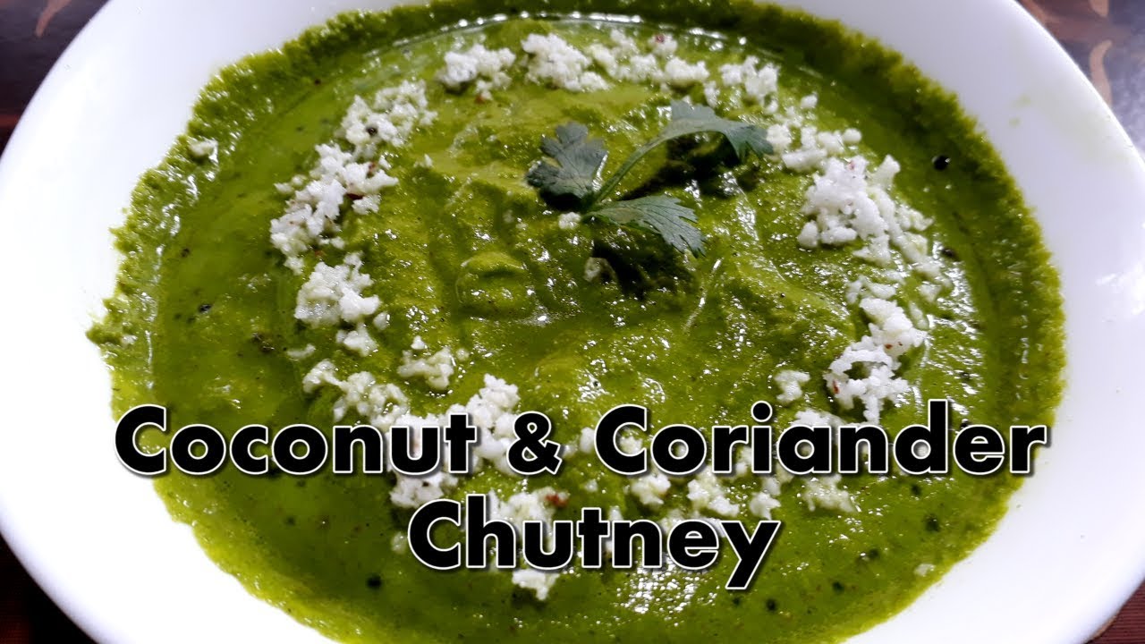 Coconut & Coriander Chutney | Nariyal Hari dhania ki chutney | Chutney recipes | Cooking Addiction.