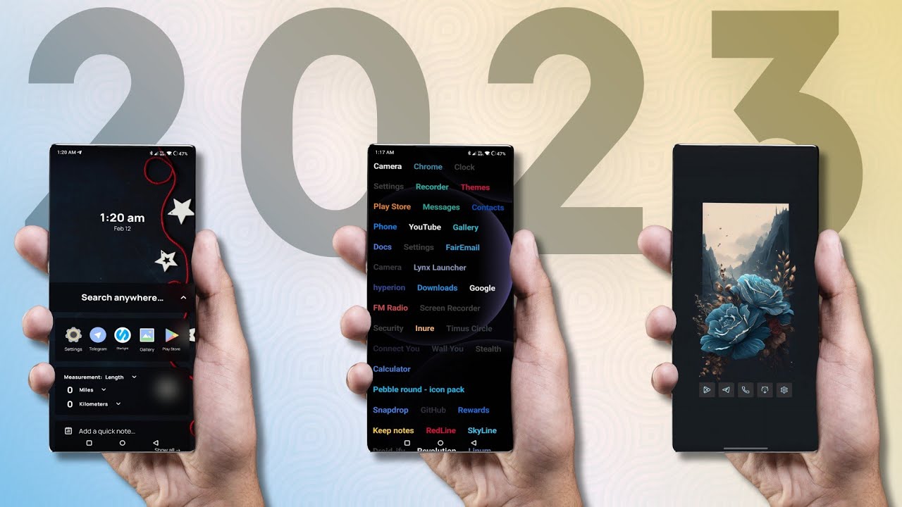 5 AMAZING & UNIQUE Android Launchers | 2023