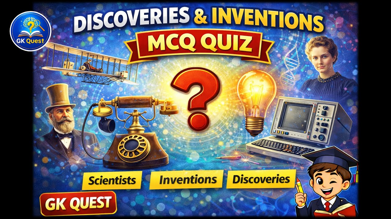 Discoveries & Inventions MCQ Quiz | 25 GK Questions Everyone Should Know | GK Quest