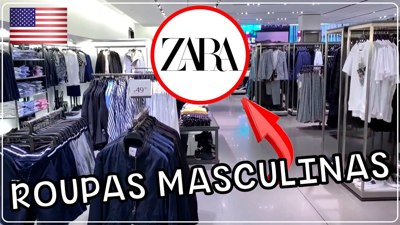 ZARA ROUPAS MASCULINAS com PREÇOS nos ESTADOS UNIDOS