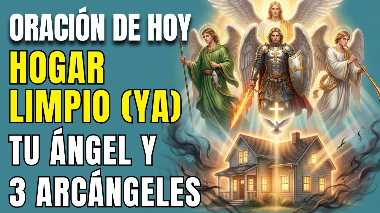 🔥¡SACA TODO MAL DE TU CASA! Oración de Limpieza Profunda con Tu Ángel, Miguel, Rafael y Gabriel(Hoy)