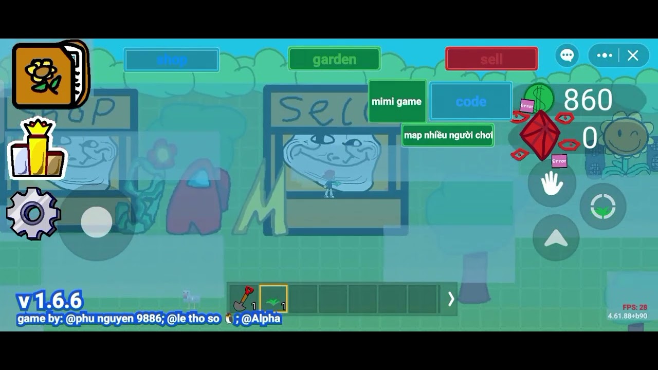 Hướng dẫn chơi game của t&ocirc;i grow a meme nha p1