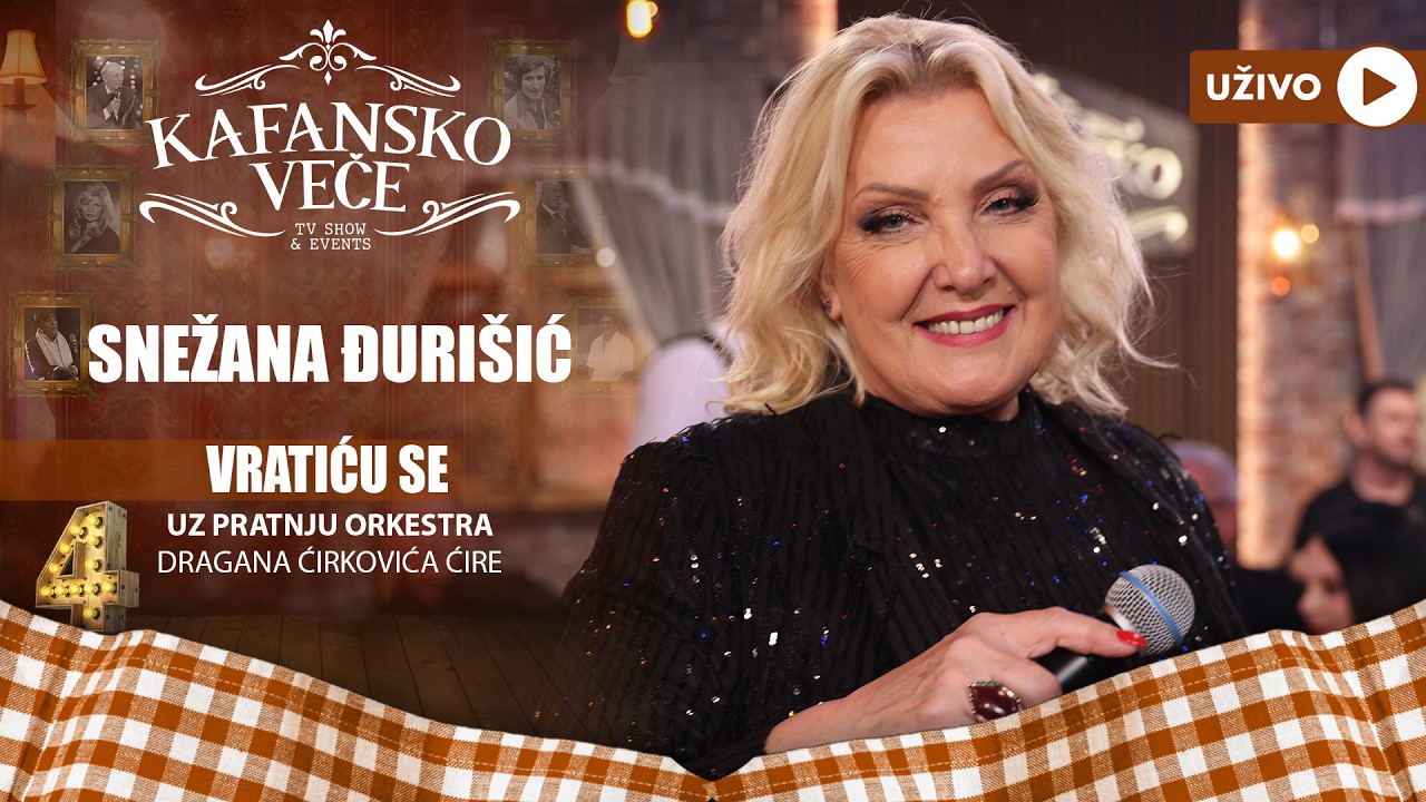 SNEZANA DJURISIC - VRATICU SE | UZIVO | 2024 (ORK.DRAGANA CIRKOVIC CIRE) | KAFANSKO VECE