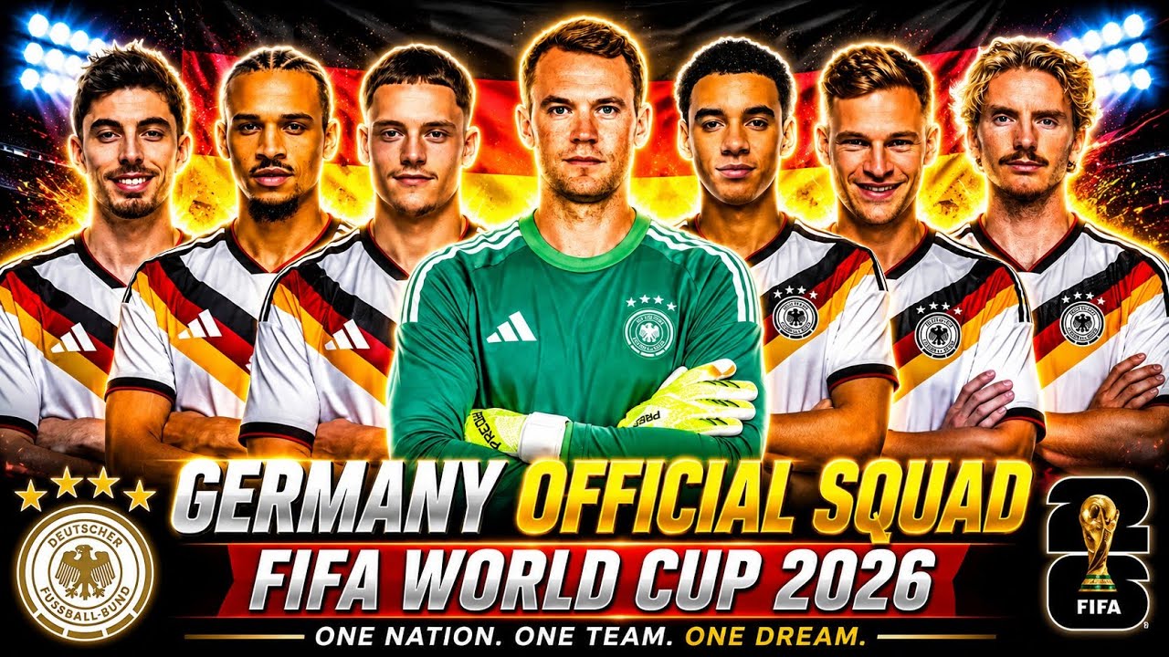 Germany Official Squad for FIFA World Cup 2026 🇩🇪 | Germany | FIFA World Cup 2026
