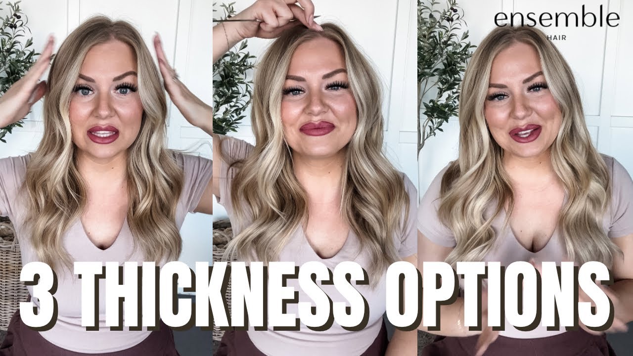 Custom Halo Extensions for Fine Hair , Medium Hair, and Thick Hair | Ensemble Hair