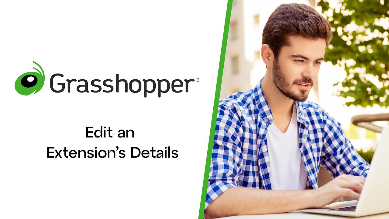 Edit an Extension’s Details in Grasshopper