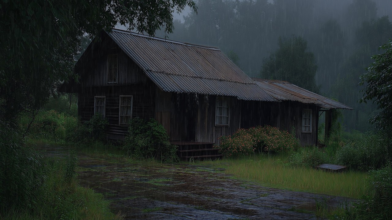 Continuous Heavy Rain Sounds for Stress Release and Sleep Recovery