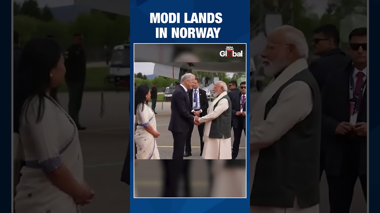 PM Narendra Modi Reaches Oslo For Historic India-Nordic Summit In Norway