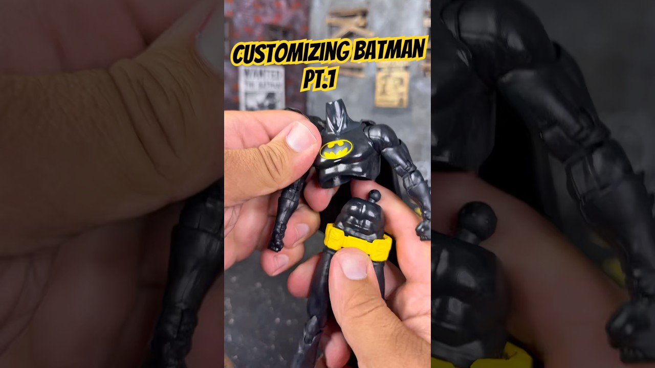 Batman Custom Pt. 1 #batman #custom #dcmultiverse #mcfarlanetoys #dccomics #actionfigures #toys #fun