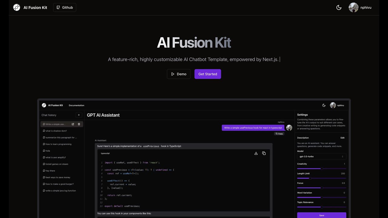AI Fusion Kit Demo