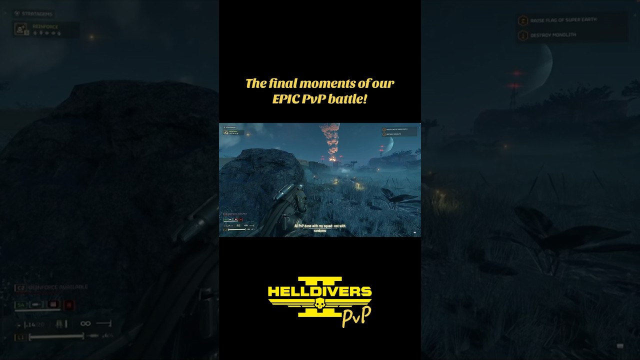 Epic Melee ending in my squads HD2 PvP match!