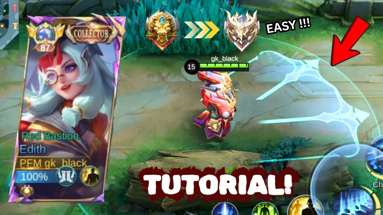 TOP GLOBAL EDITH 70% WINRATE SECRET TRICK FULL TUTORIAL (solo rank auto immortal 💀)