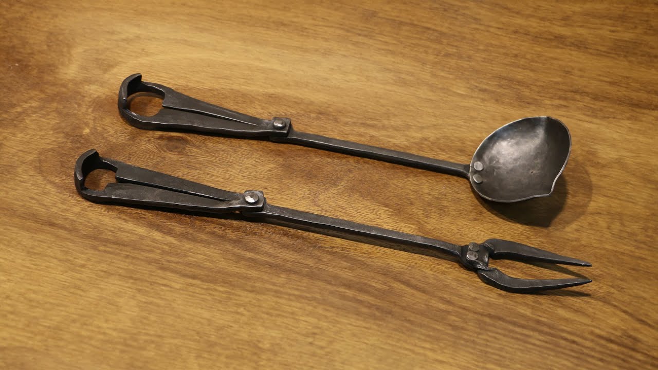 Making a ladle and fork. #diy #blacksmith #handmade #forgewelding #artwork
