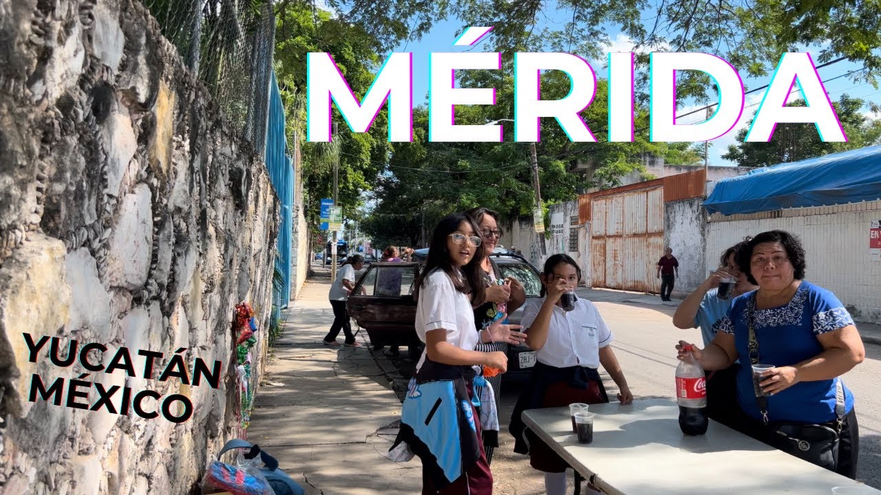4k México Walking Tour: Explore the REAL Mérida by Walking from Barrio to Centro