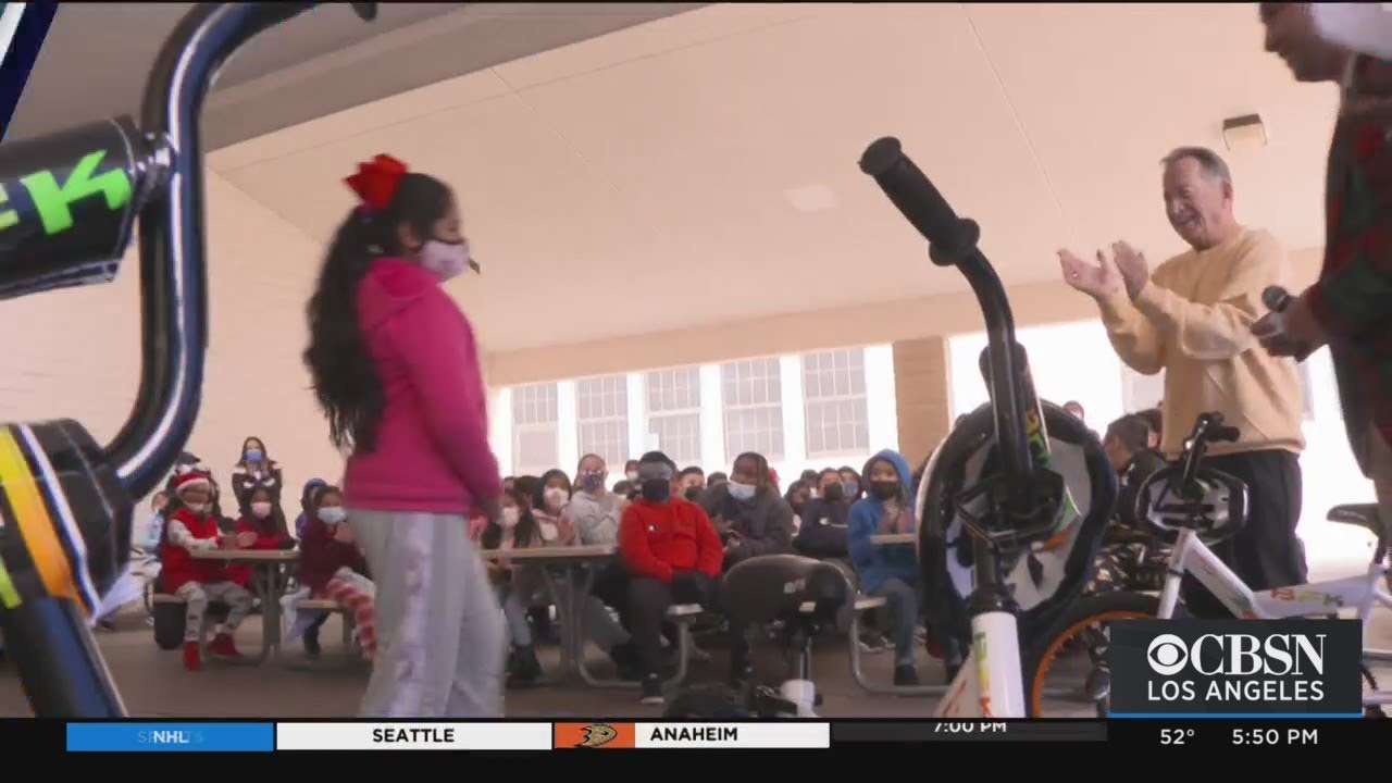 Chargers Legends Help Giveaway Bikes To Kids