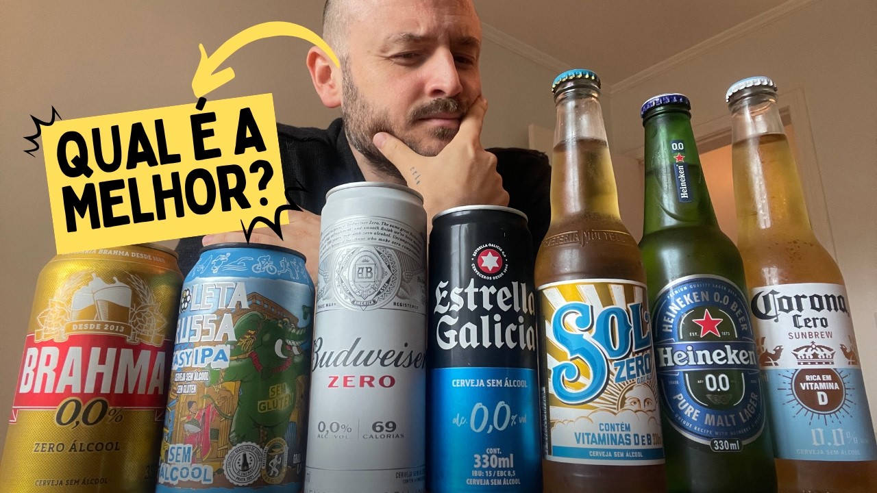 Provei TODAS as cervejas ZERO qual é a melhor?