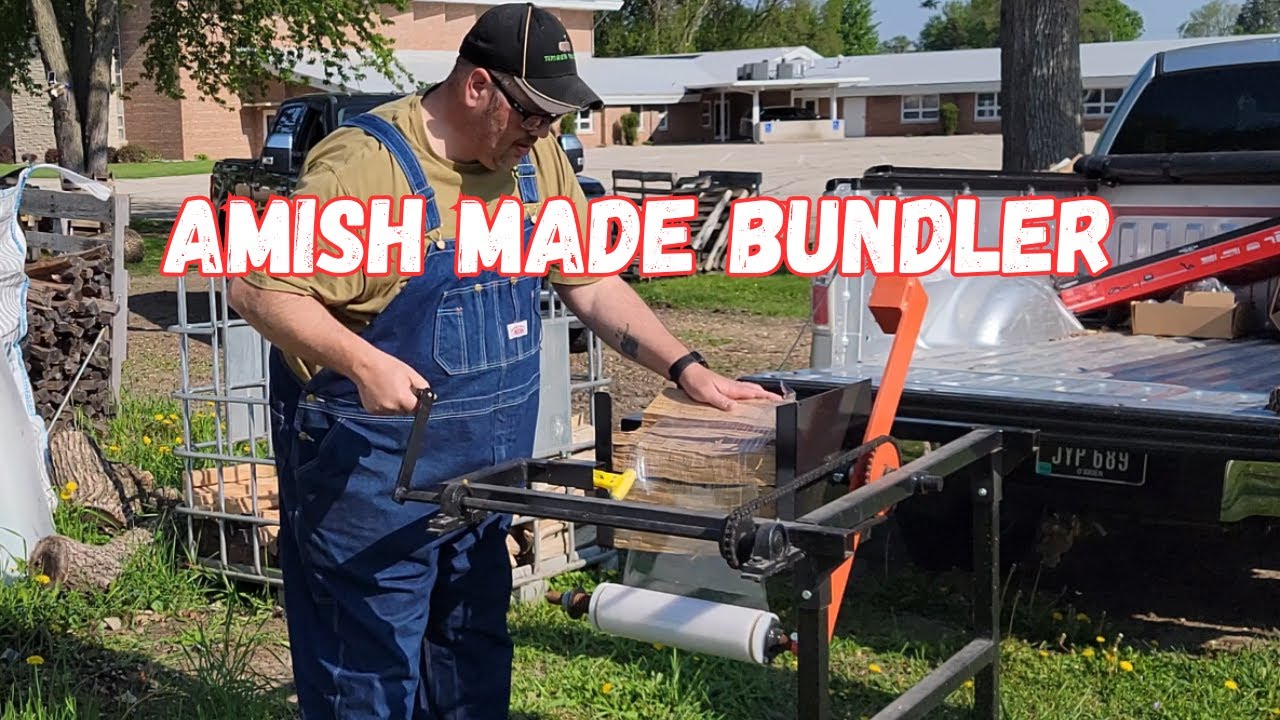 The BEST (for me) firewood bundler on the market Amish Made manual firewood bundler