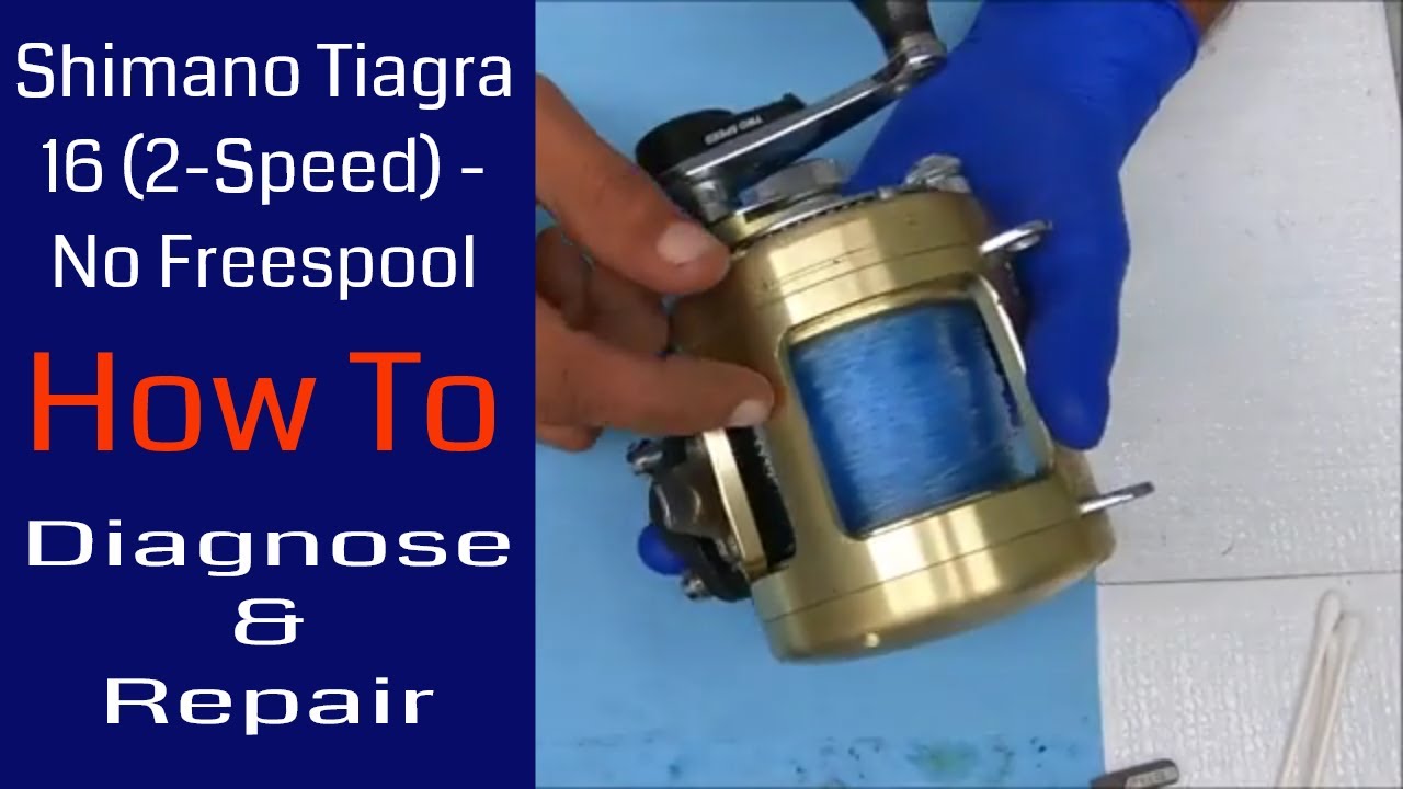 Shimano Tiagra 16 - No Freespool  - problem diagnosis and simple solution: Fishing Reel Repair