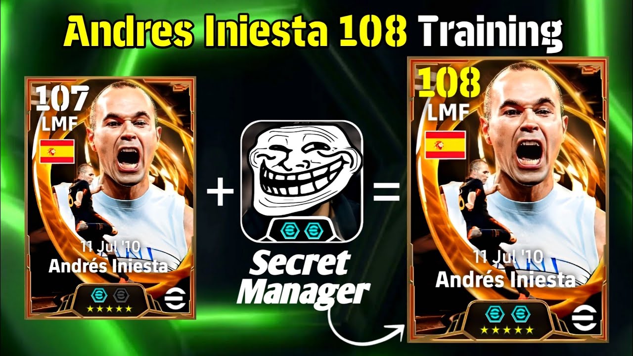 Andres Iniesta 108 Rated BEST TRAINING efootball 2026✨|| How To Train INIESTA 108 efootball 2026