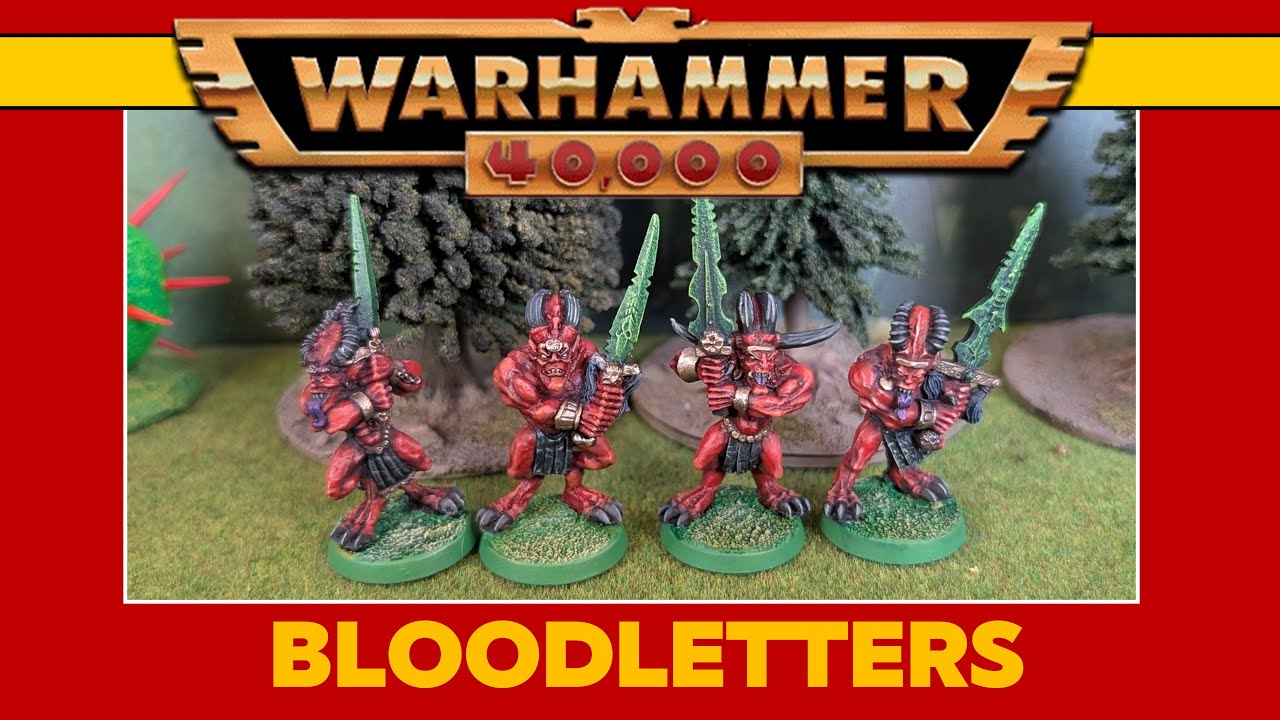 Bloodletters Daemons from the 90s Chaos Space Marines | Warhammer 40k 2nd edition