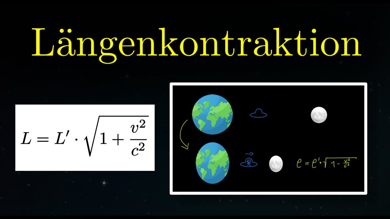 Längenkontraktion einfach erklärt! (+Beispiel)