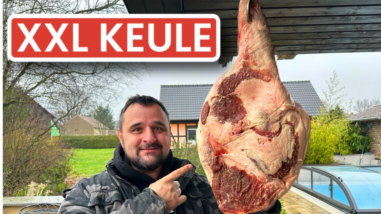 10 kg Schweinekeule aus dem Holzofen --- Klaus grillt