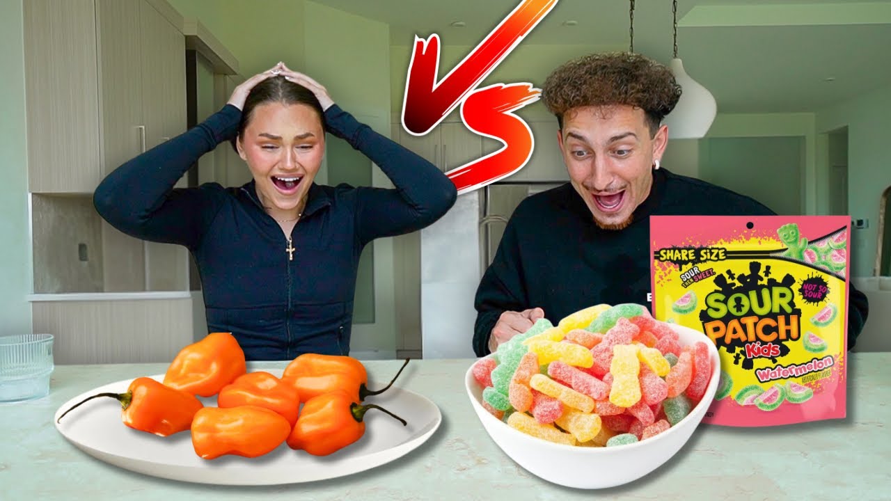 SPICY VS SOUR FOOD CHALLENGE!!
