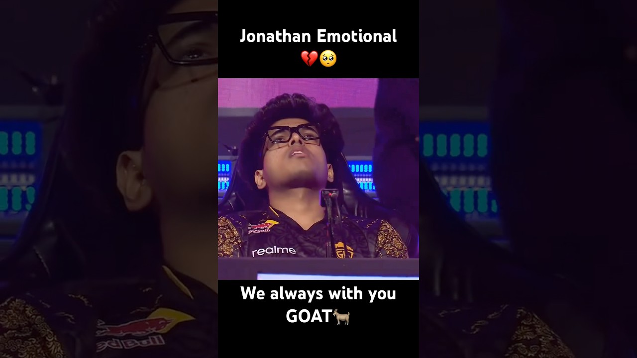 Jonathan emotional at lan 🥺💔 #jonathan #bgmi #esl #emotional #sad #viral #pubg #status #4k #godl